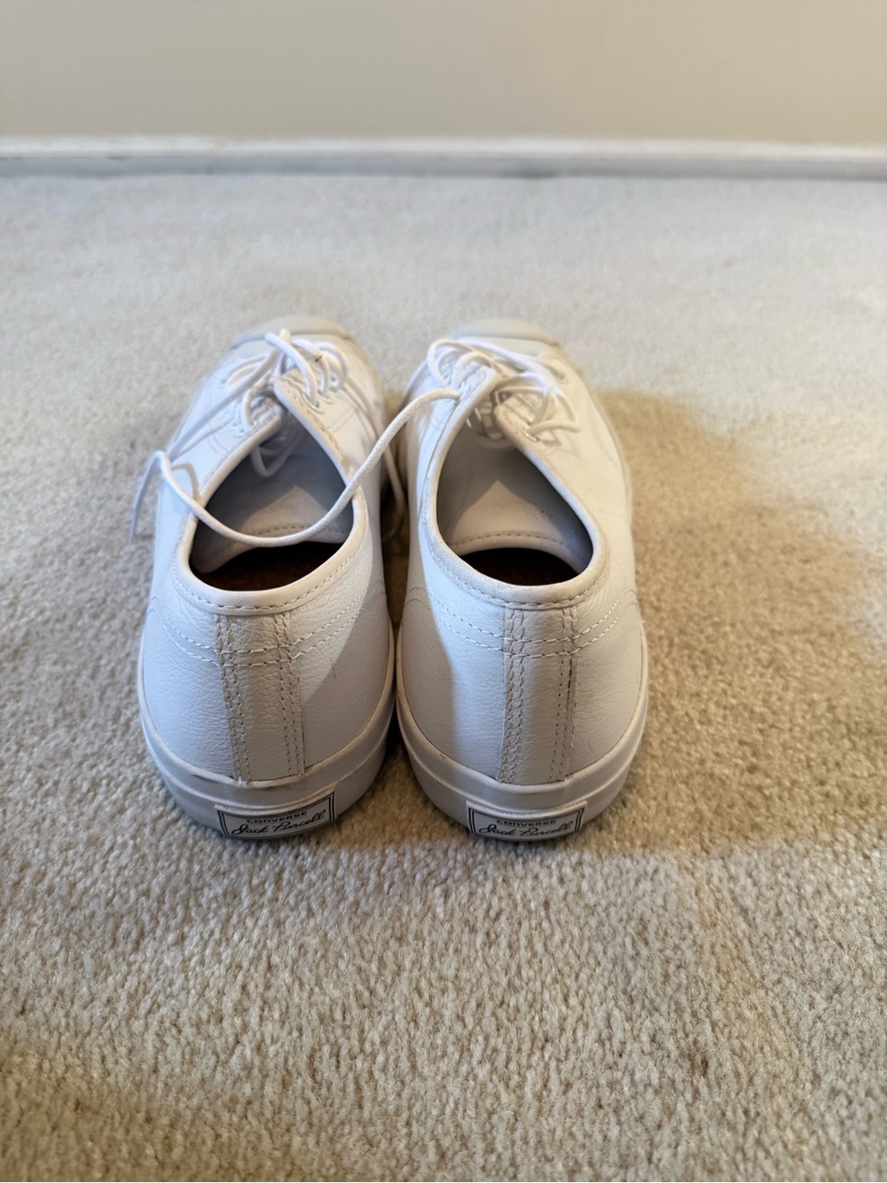 Classic White Low-Top Leather Jack Purcell Converse - Picture 3 of 3